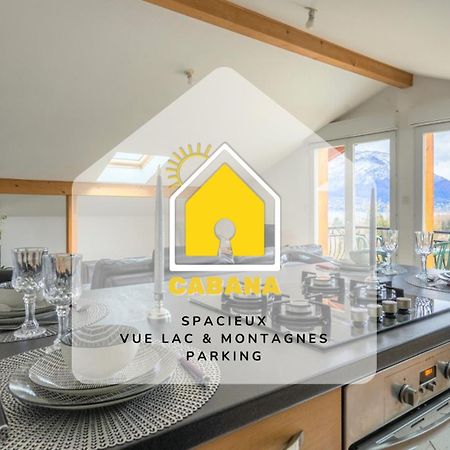 Cabana & Panorama Lac Annecy -Parking & Terrasse ซิวริเย ภายนอก รูปภาพ